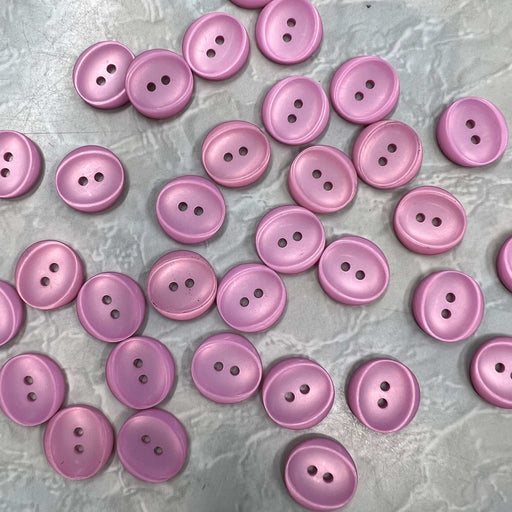 Buttons Frosted Dusty Pink (18mm)-Buttons & Snaps-Wild & Woolly Yarns-Wild & Woolly Yarns