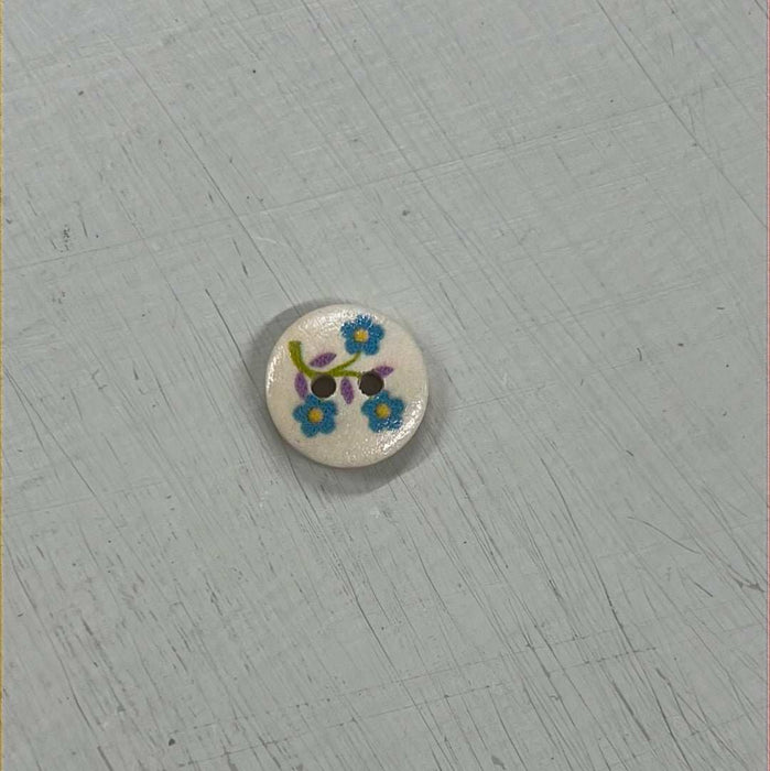 Wooden Buttons - Design 11 (15mm)-Buttons & Snaps-Wild & Woolly Yarns-Wild & Woolly Yarns