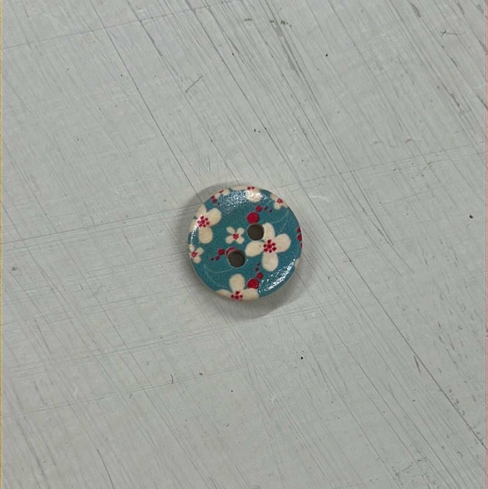 Wooden Buttons - Design 13 (15mm)-Buttons & Snaps-Wild & Woolly Yarns-Wild & Woolly Yarns