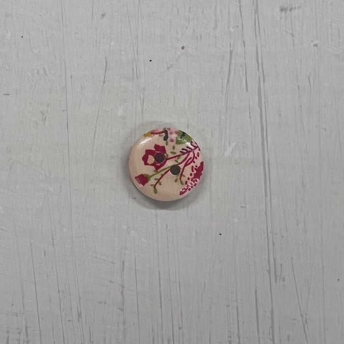 Wooden Buttons - Design 16 (15mm)-Buttons & Snaps-Wild & Woolly Yarns-Wild & Woolly Yarns