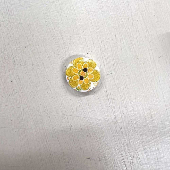 Wooden Buttons - Design 8 (15mm)-Buttons & Snaps-Wild & Woolly Yarns-Wild & Woolly Yarns