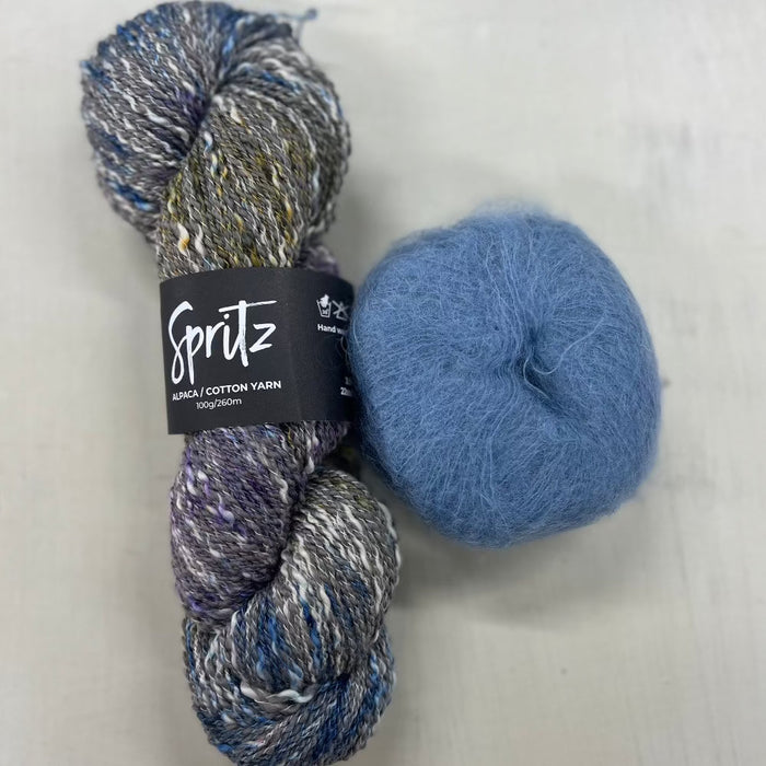 Vibrant Bliss Scarf Knit Kit-Knitting Kit-Wild and Woolly Yarns