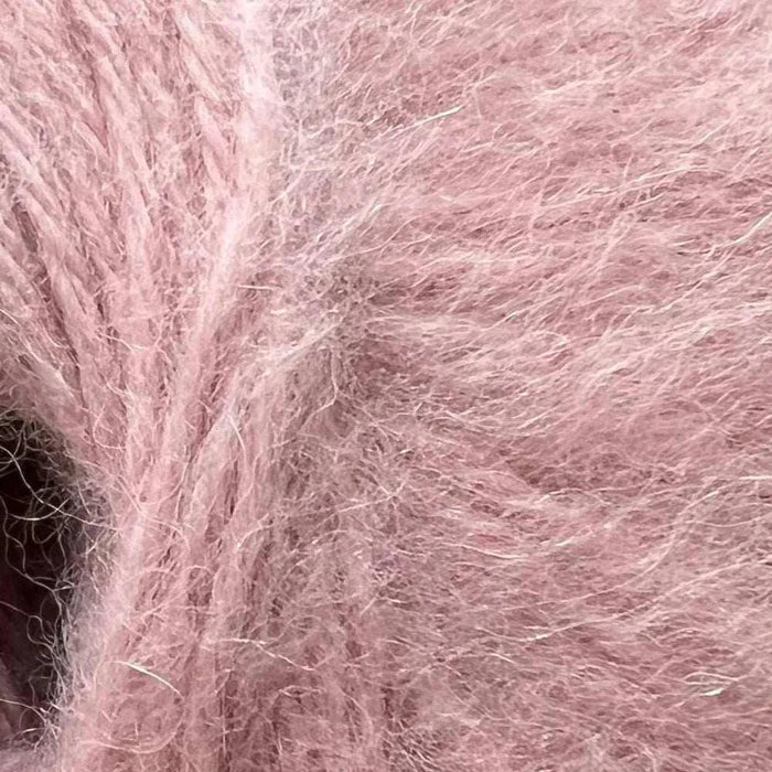 Cabled Beanie & Mittens Knit Kit-Needlecraft Kits-Wild & Woolly Yarns-Blush (8066)-Without Needles-Wild & Woolly Yarns