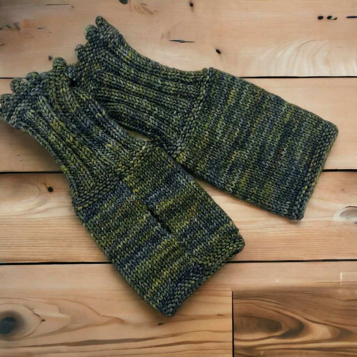 Joy Fingerless Gloves Knit Kit-Needlecraft Kits-Wild & Woolly Yarns-Geranium (6100)-Without Needles-Wild & Woolly Yarns