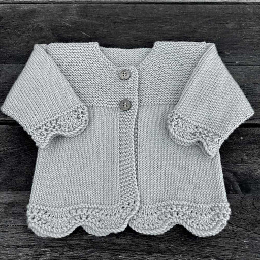 Millie Petite Cardigan Knit Kit-Needlecraft Kits-Wild & Woolly Yarns-Shortbread (382)-Newborn / 0-3 Months-Wild & Woolly Yarns
