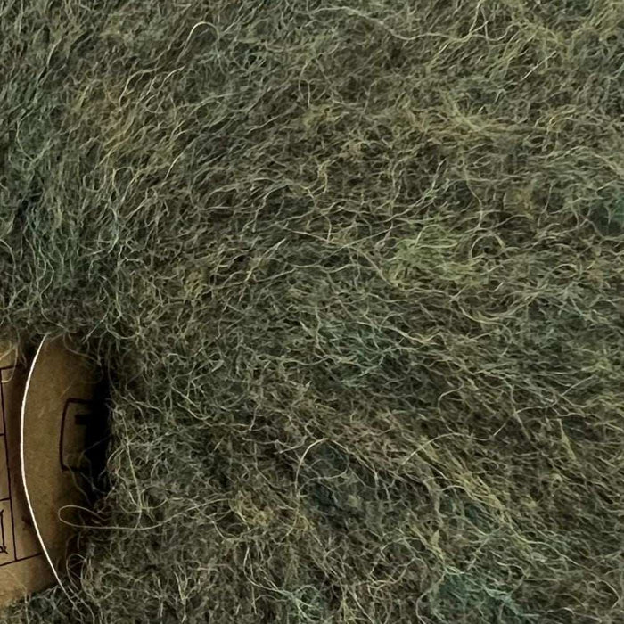 Modern Brushed Alpaca Vest Knit Kit-Needlecraft Kits-Wild & Woolly Yarns-Green Melange (2222)-XS/S-Wild & Woolly Yarns