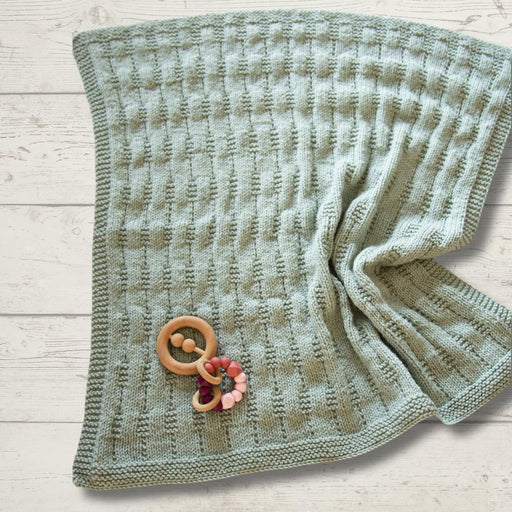 Texture Pram Blanket Knit Kit-Needlecraft Kits-Wild & Woolly Yarns-4000-Without-Wild & Woolly Yarns