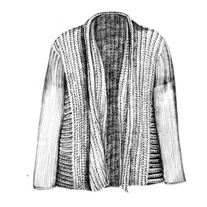 Alma Cardigan Knitting Pattern-Needlecraft Patterns-Wentworth Distributors-Printed-Wild & Woolly Yarns