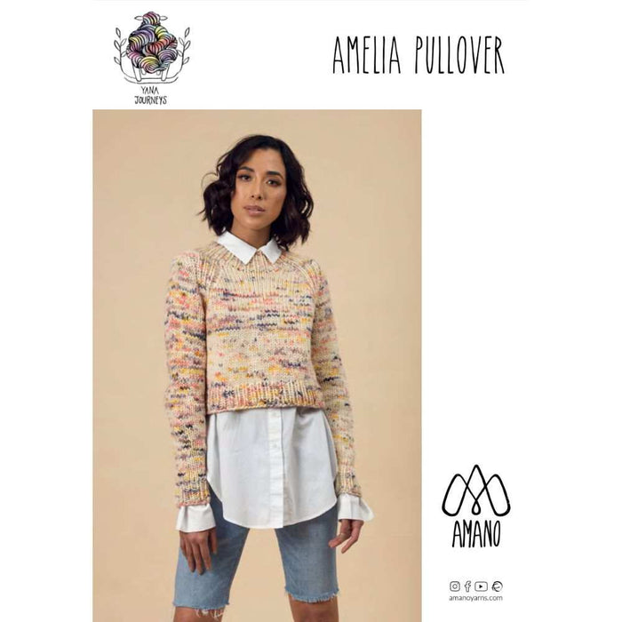 Amelia Pullover Knitting Pattern-Pattern-Wild and Woolly Yarns