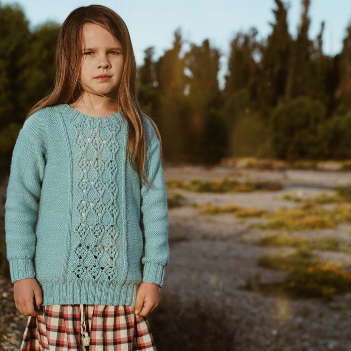 Amika Joy Sweater Knitting Pattern - 8Ply (LF34)-Needlecraft Patterns-Lisa F Design-Wild & Woolly Yarns