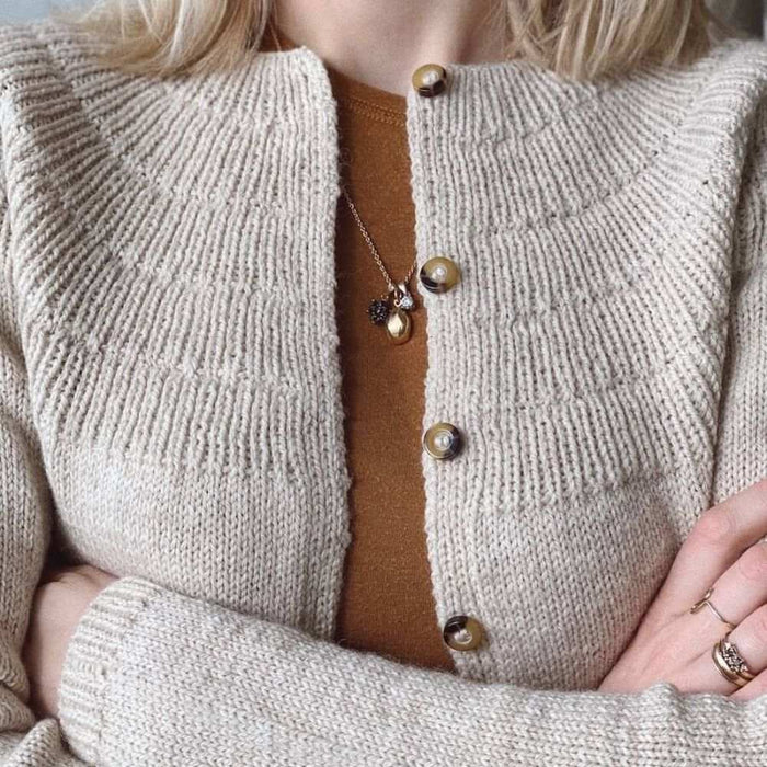 Anker's Cardigan My Size Knitting Pattern - PetiteKnit-Needlecraft Patterns-PetiteKnit-Wild & Woolly Yarns