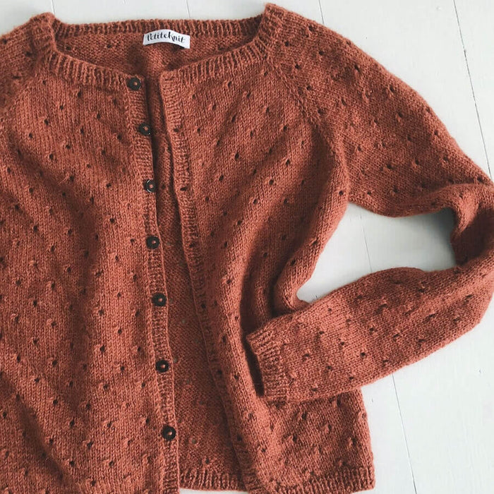 Anna's Cardigan My Size Knitting Pattern - PetiteKnit-Needlecraft Patterns-PetiteKnit-Wild & Woolly Yarns