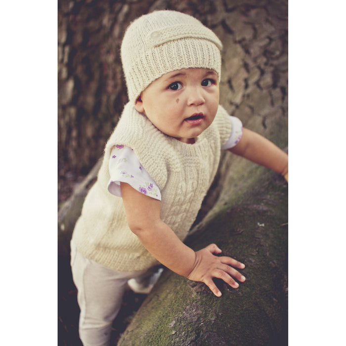 Aubery Vest & Hat Knitting Pattern - 8Ply (BC54)-Pattern-Wild and Woolly Yarns
