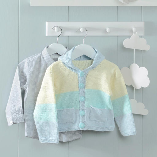 Babies Hooded Jacket Knitting Pattern (P1324)-Needlecraft Patterns-Wentworth Distributors-Printed-Wild & Woolly Yarns