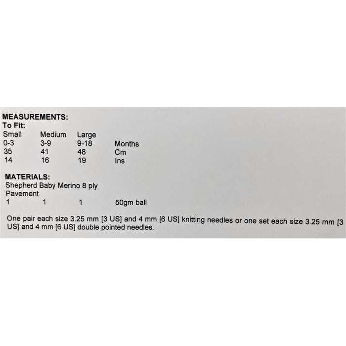 Baby Star Hat Knitting Pattern - 8Ply (BC03)-Needlecraft Patterns-Lisa F Design-Wild & Woolly Yarns