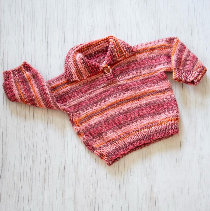 Baby & Toddler Sweater Knitting Pattern (K3024)