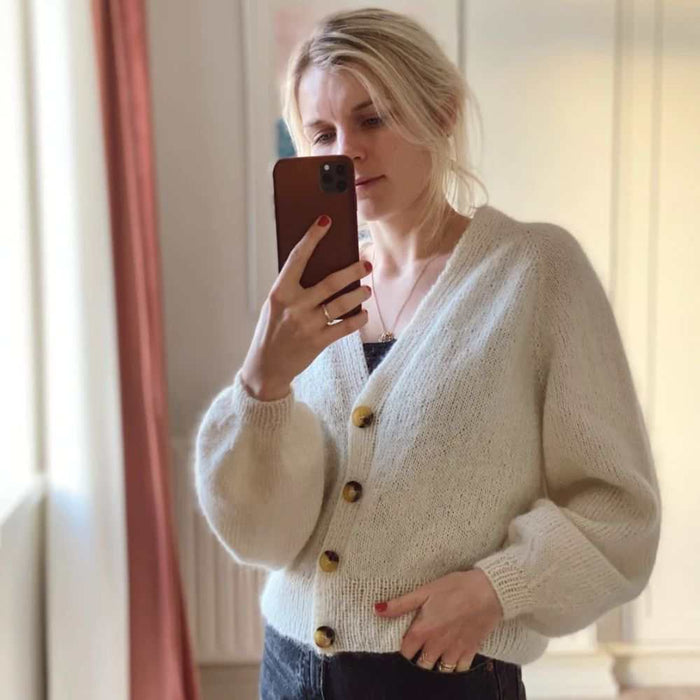 Balloon Cardigan Knitting Pattern - PetiteKnit-Needlecraft Patterns-PetiteKnit-Wild & Woolly Yarns