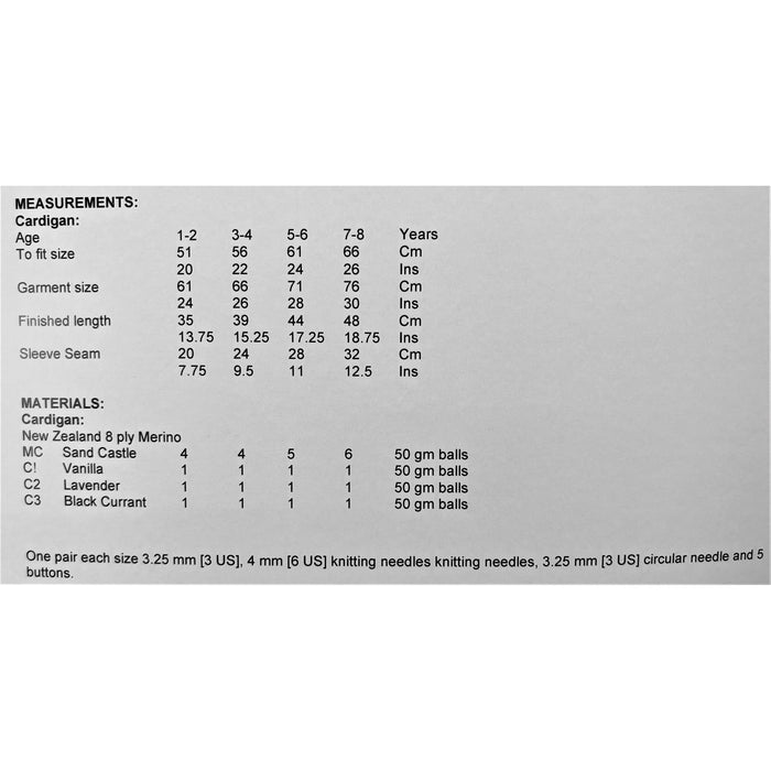 Berry Crumble Cardigan Knitting Pattern - 8Ply (LF10)-Pattern-Wild and Woolly Yarns