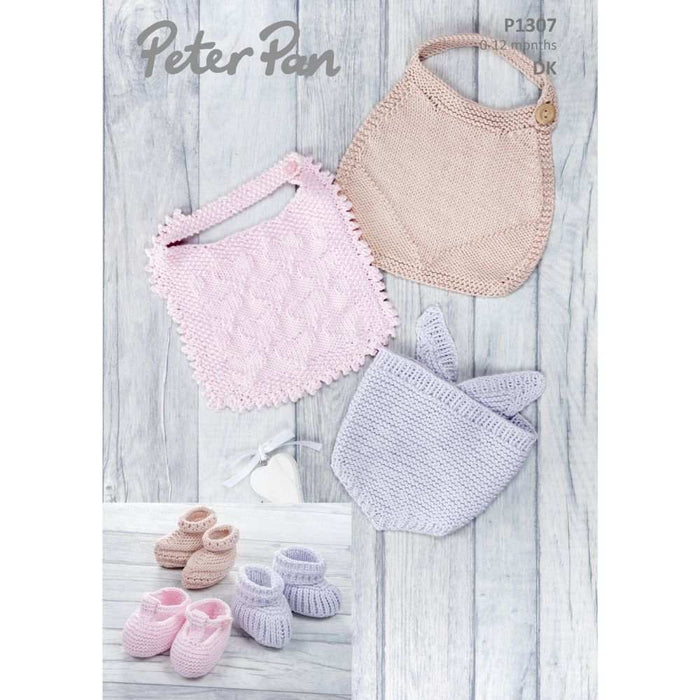 Bibs & Bootees - 8Ply (P1307)-Pattern-Wild and Woolly Yarns