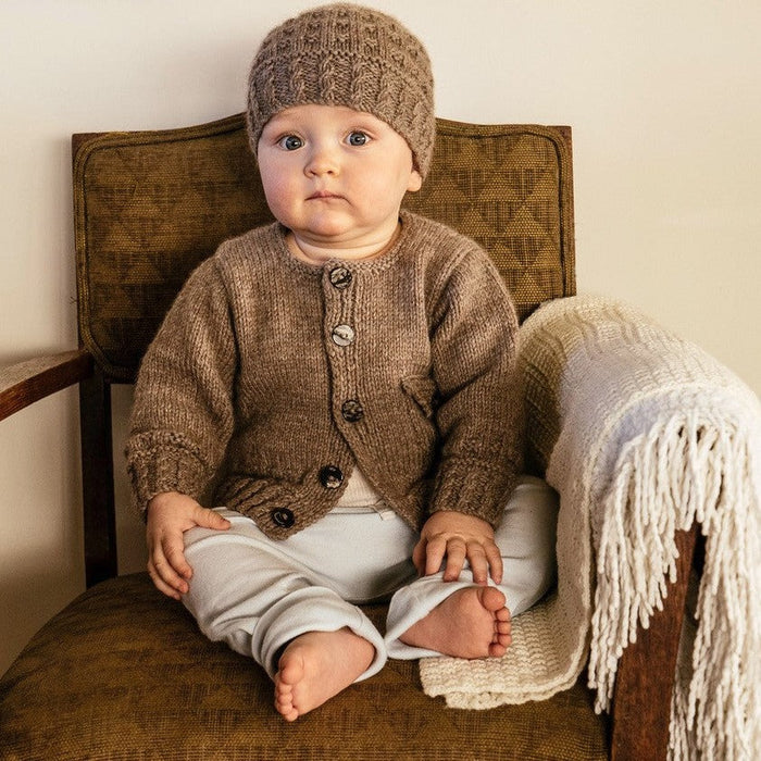 Boston Cardi & Beanie Knitting Pattern - 8Ply (BC62)-Needlecraft Patterns-Lisa F Design-Wild & Woolly Yarns
