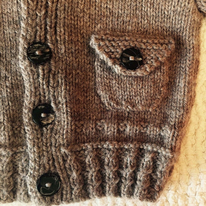 Boston Cardi & Beanie Knitting Pattern - 8Ply (BC62)-Needlecraft Patterns-Lisa F Design-Wild & Woolly Yarns