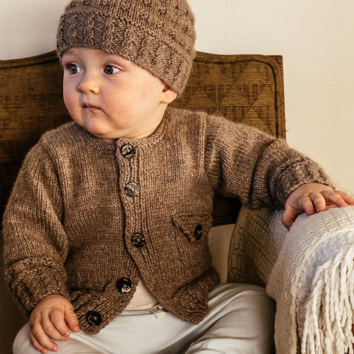 Boston Cardi & Beanie Knitting Pattern - 8Ply (BC62)-Needlecraft Patterns-Lisa F Design-Wild & Woolly Yarns