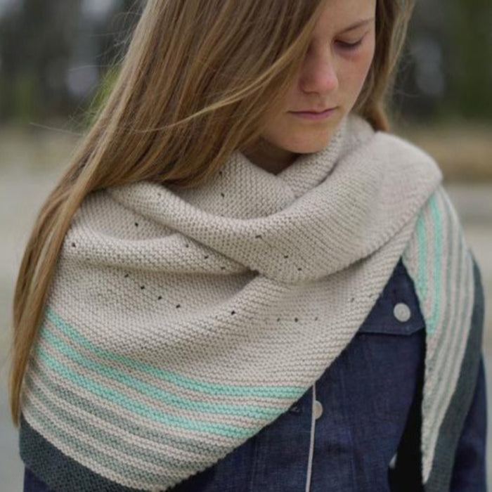Candice Shawl Knitting Pattern - 8Ply (HC46)-Pattern-Wild and Woolly Yarns