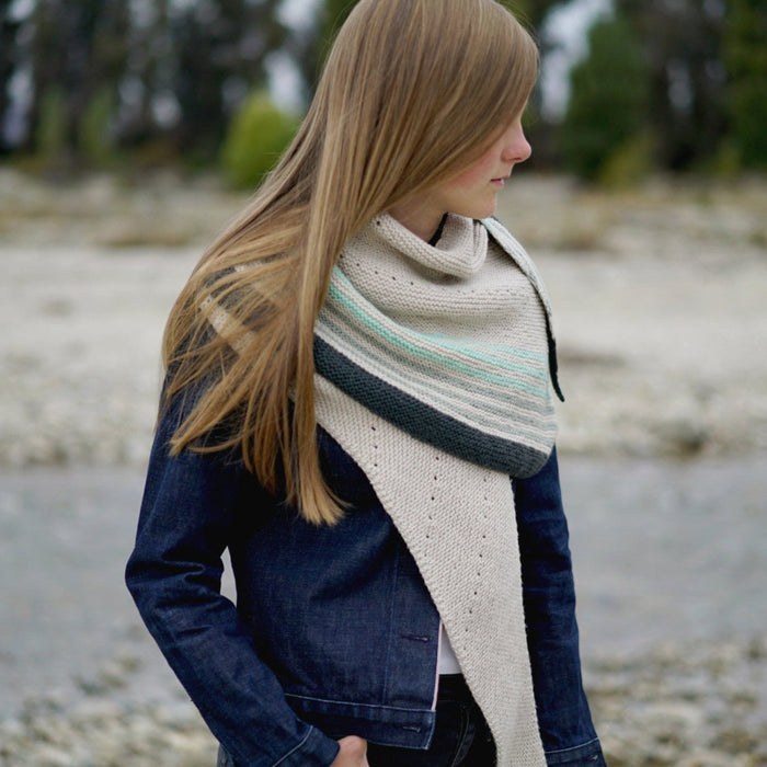 Candice Shawl Knitting Pattern - 8Ply (HC46)-Pattern-Wild and Woolly Yarns
