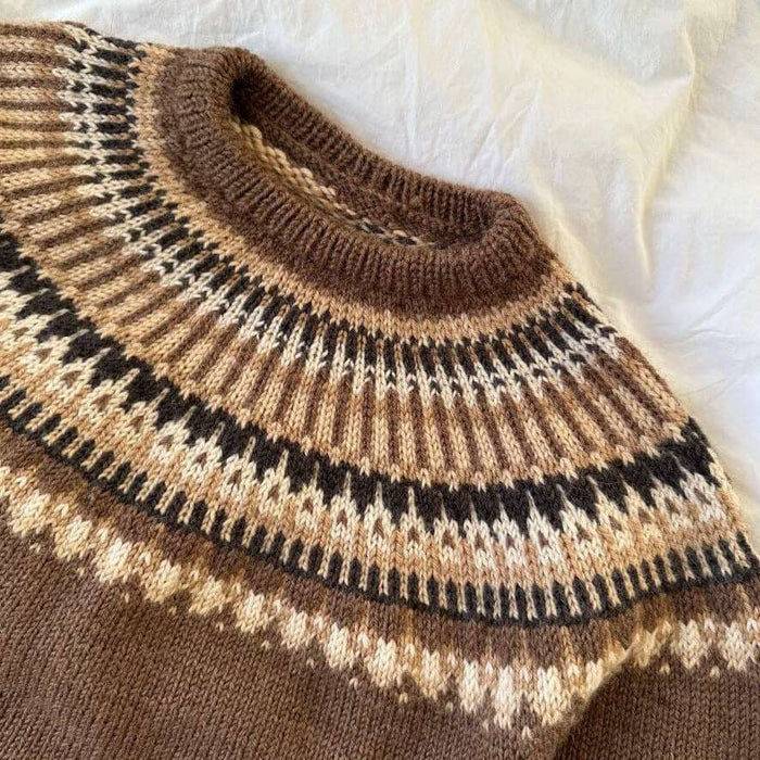 Celeste Sweater Man Knitting Pattern - PetiteKnit-Pattern-Wild and Woolly Yarns