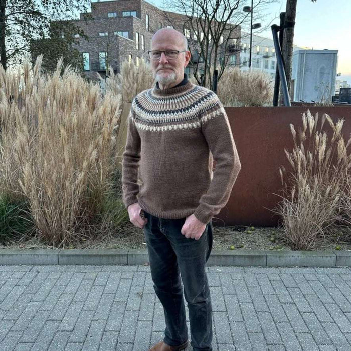 Celeste Sweater Man Knitting Pattern - PetiteKnit-Pattern-Wild and Woolly Yarns