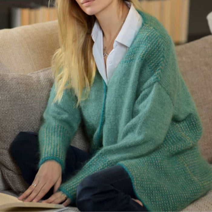 Champs Elysees Cardigan Knitting Pattern-Needlecraft Patterns-Wild & Woolly Yarns-Wild & Woolly Yarns