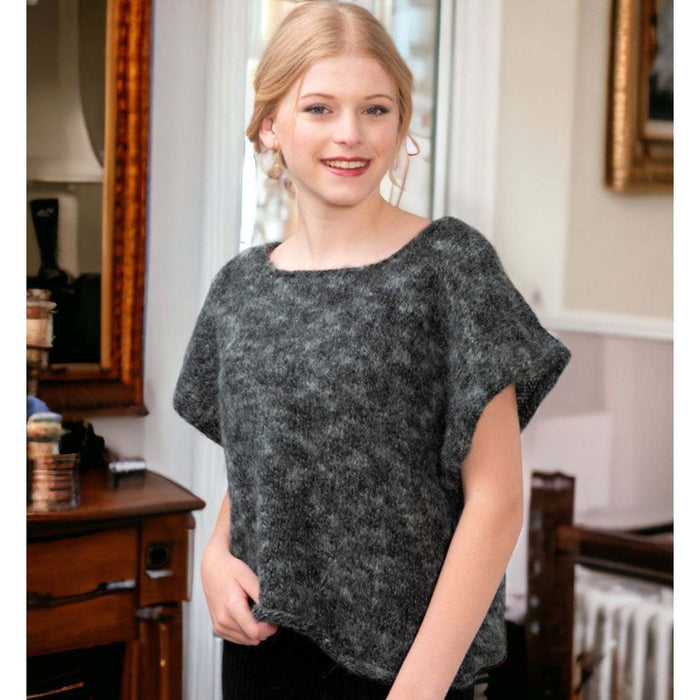 Chaska Lila Alpaca/Merino Oversized Vest Knitting Pattern (N1596)-Pattern-Wild and Woolly Yarns