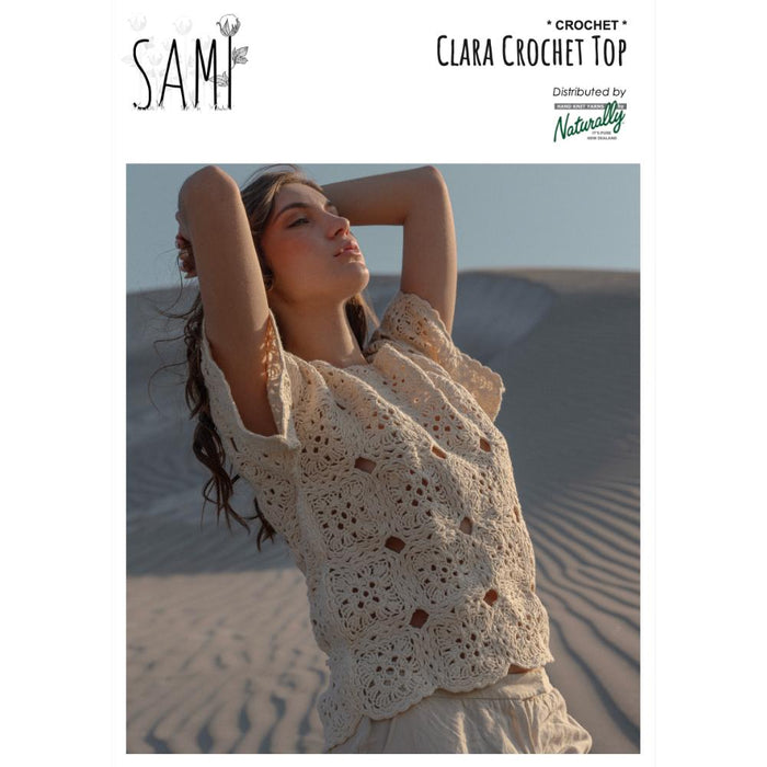 Clara Crochet Top Pattern-Needlecraft Patterns-Wentworth Distributors-Printed-Wild & Woolly Yarns