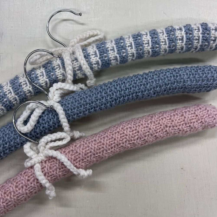 Covered Coat Hangers Knitting Pattern-Needlecraft Patterns-Ngaire Brooks-PDF-Wild & Woolly Yarns