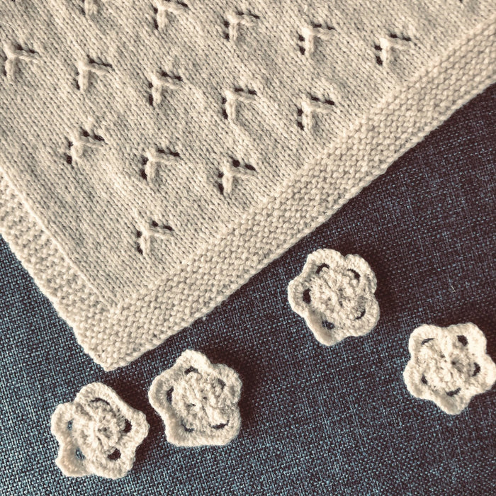 Darling Baby Blanket Knitting Pattern - 8Ply (BC92)-Needlecraft Patterns-Lisa F Design-Wild & Woolly Yarns