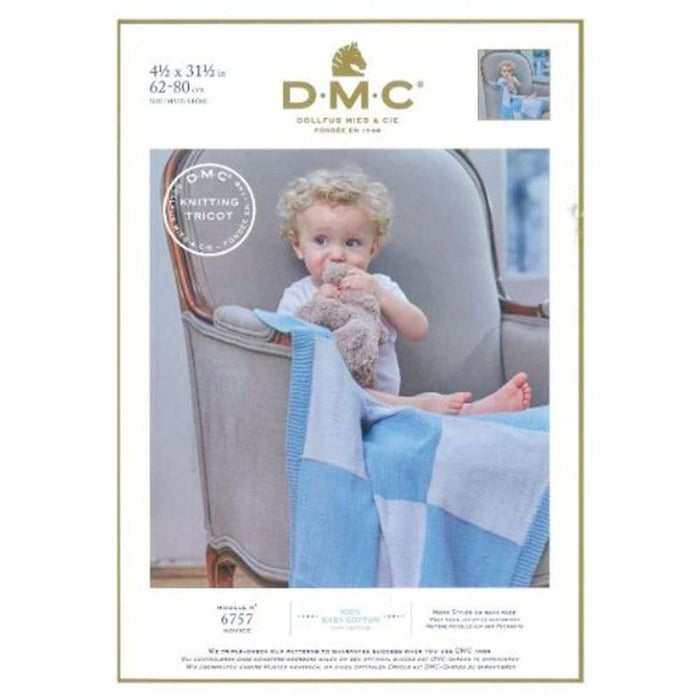 Easy Baby Blanket Knitting Pattern (6757)-Needlecraft Patterns-CraftCo-Wild & Woolly Yarns