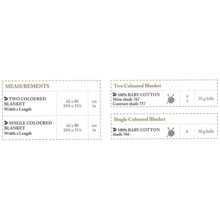 Easy Baby Blanket Knitting Pattern (6757)-Needlecraft Patterns-CraftCo-Wild & Woolly Yarns