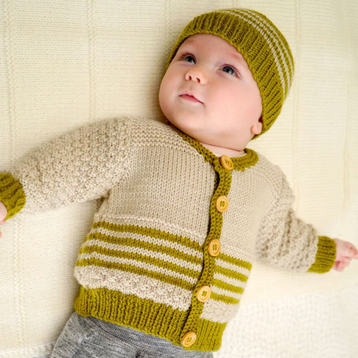 Eden Cardi & Beanie Knitting Pattern - 8Ply (BC70)-Needlecraft Patterns-Lisa F Design-Wild & Woolly Yarns