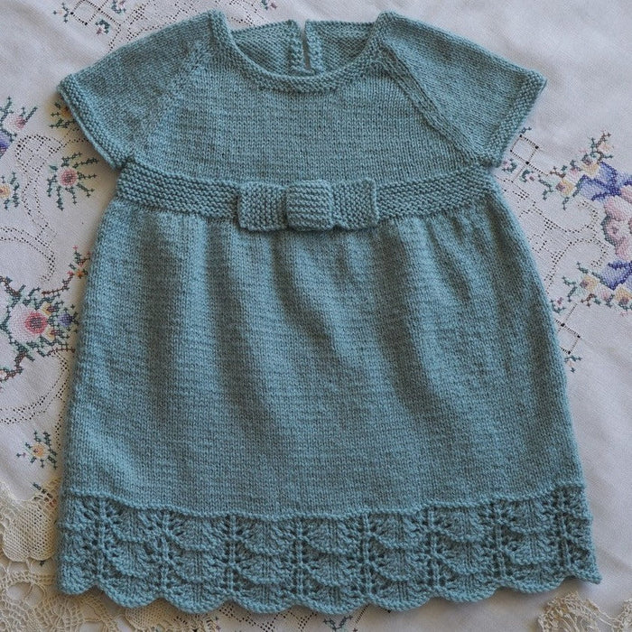 Eleanor Dress Knitting Pattern - 4Ply (BC65)-Needlecraft Patterns-Lisa F Design-Wild & Woolly Yarns