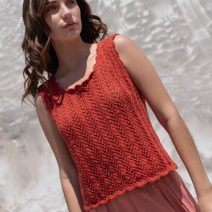 Eloisa Tank Top Pattern-Needlecraft Patterns-Wentworth Distributors-Printed-Wild & Woolly Yarns