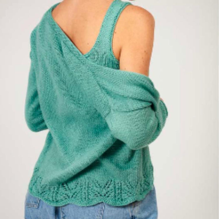 Elsa Cardigan Knitting Pattern-Needlecraft Patterns-Wentworth Distributors-Printed-Wild & Woolly Yarns
