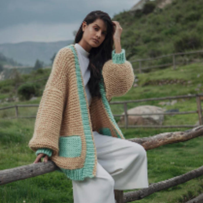 Fernanda Cardigan Knitting Pattern-Needlecraft Patterns-Wild and Woolly Yarns