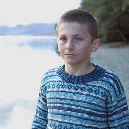 Finnegan Sweater Knitting Pattern - 8Ply (LF31)-Pattern-Wild and Woolly Yarns