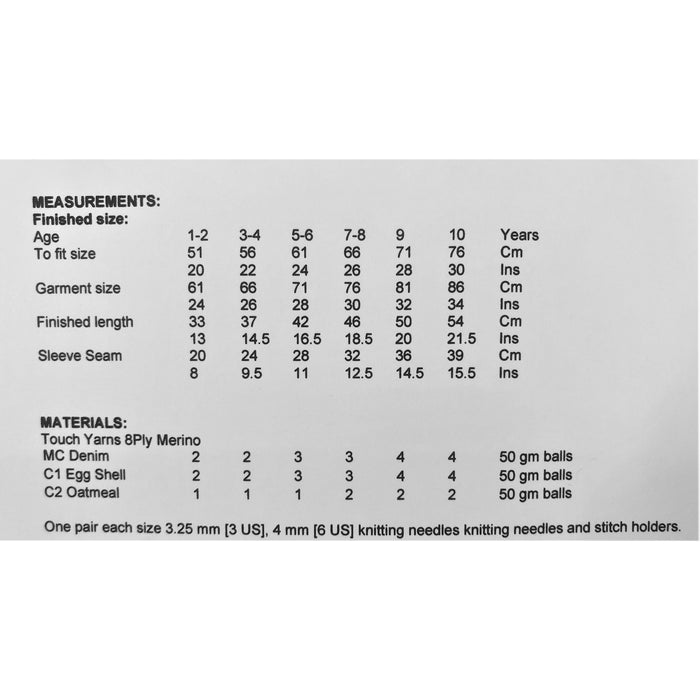 Finnegan Sweater Knitting Pattern - 8Ply (LF31)-Pattern-Wild and Woolly Yarns