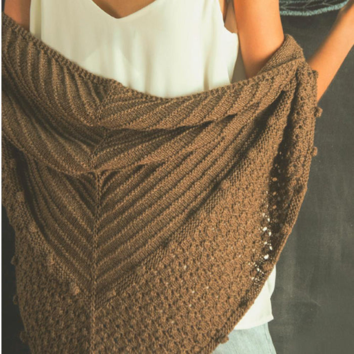 Francisca Triangle Shawl Knitting Pattern-Needlecraft Patterns-Wild and Woolly Yarns