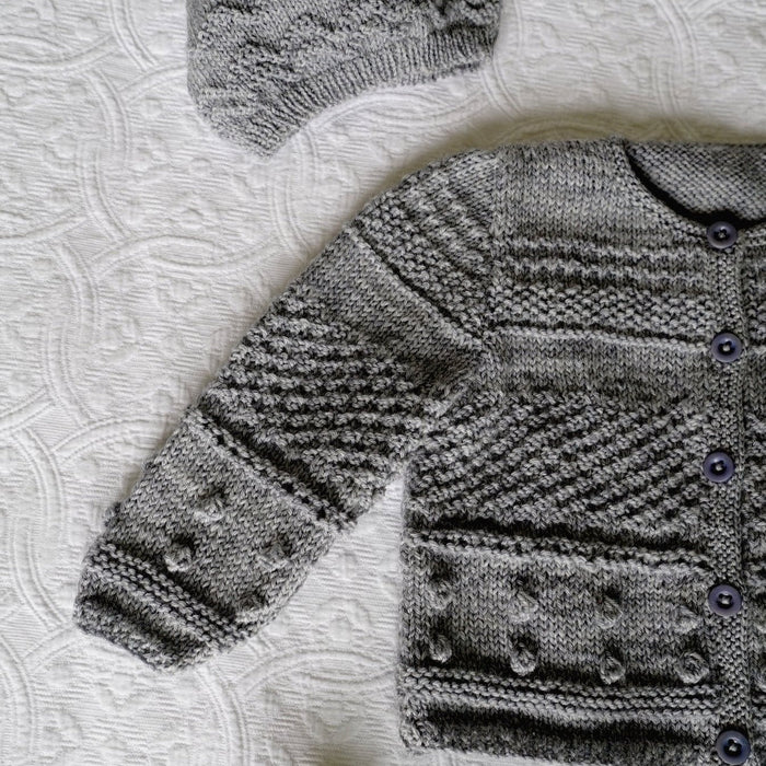Frankie Cardi & Hat Knitting Pattern - 4Ply (BC91)-Needlecraft Patterns-Lisa F Design-Wild & Woolly Yarns