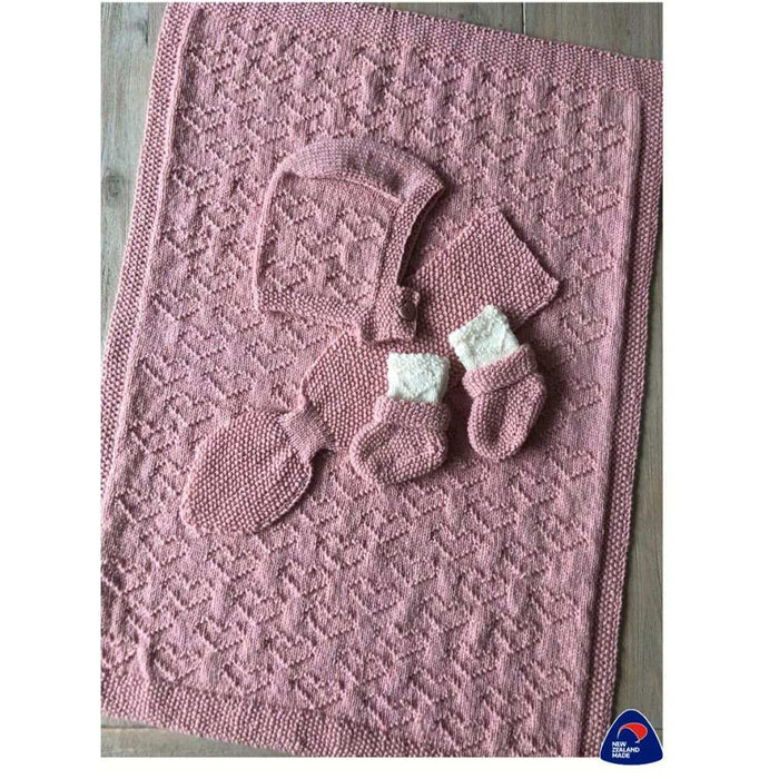 Gansey Love Pram Accessories Knitting Pattern (K3011)-Needlecraft Patterns-Wentworth Distributors-Printed-Wild & Woolly Yarns