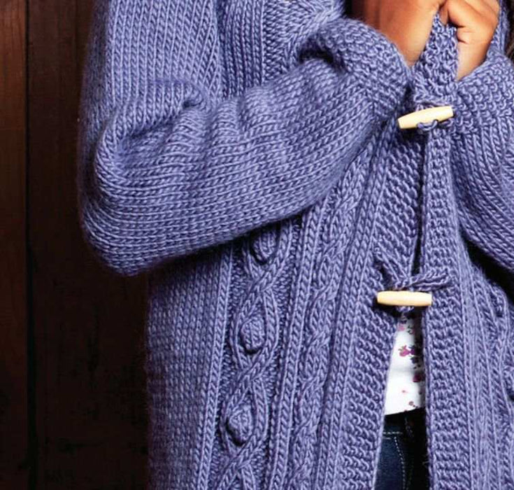 Girl's Coat Knitting Pattern (AE - 0001)-Needlecraft Patterns-African Expressions-Wild & Woolly Yarns