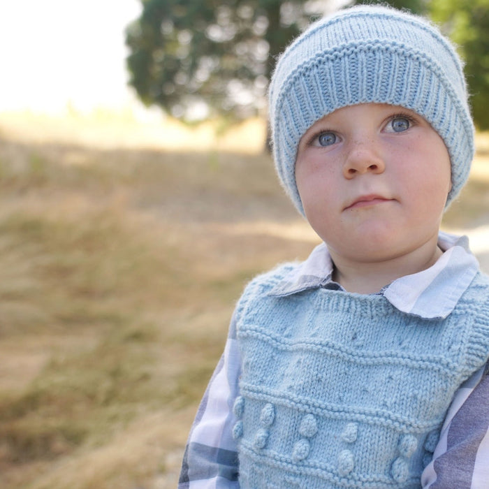 Harley Vest and Hat Knitting Pattern - 8Ply (LF42)-Needlecraft Patterns-Lisa F Design-Wild & Woolly Yarns