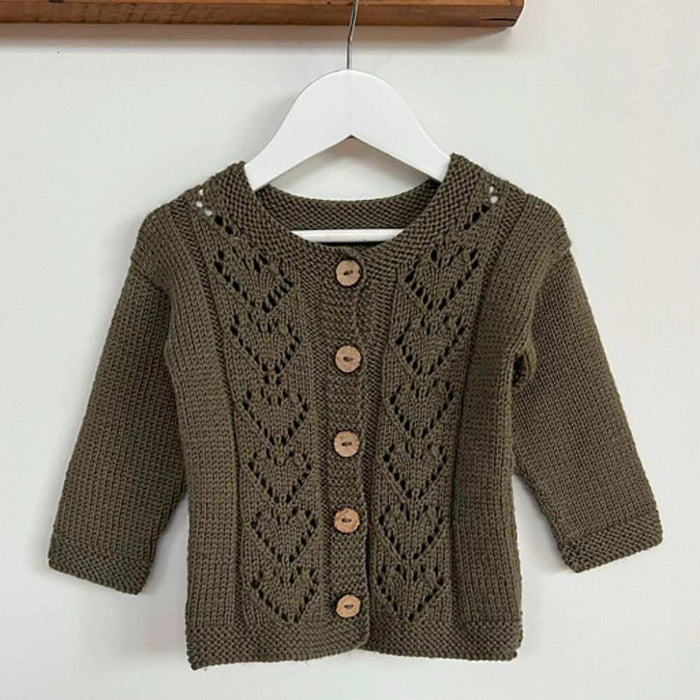 Lilly Cardigan Knitting Pattern - 8 Ply-Needlecraft Patterns-Kiwi Stitch & Knit Co-Printed-Wild & Woolly Yarns